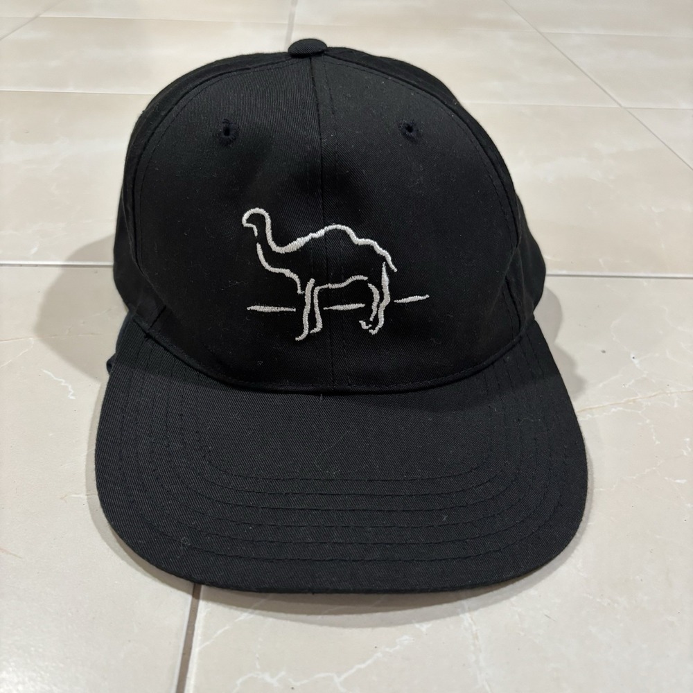 Vintage Camel Cigarette SnapBack Hat Black 90s Y2K Ciggy Embroidered Baseball